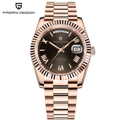 RELÓGIO PAGANI DESIGN DATEJUST GOLDENSILVER